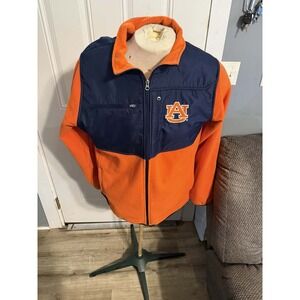 Genuine Stuff Men's Auburn Tigers Collegiate Flanker III‎ Fleece Jacket LG EUC
